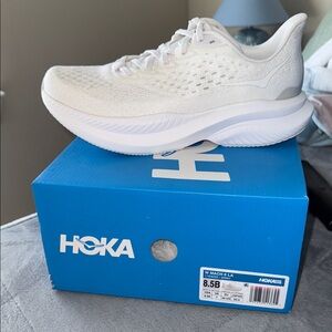 Hoka Women's All-White Athletic Shoes